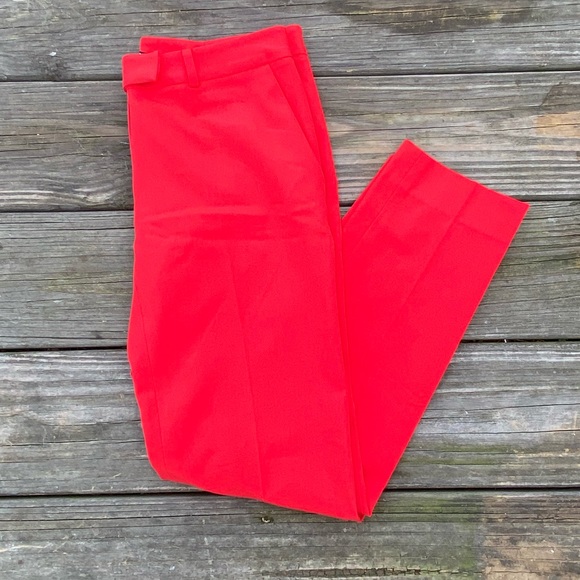 Gianni Bini Red trousers slacks professional pants size 0 - Picture 14 of 15